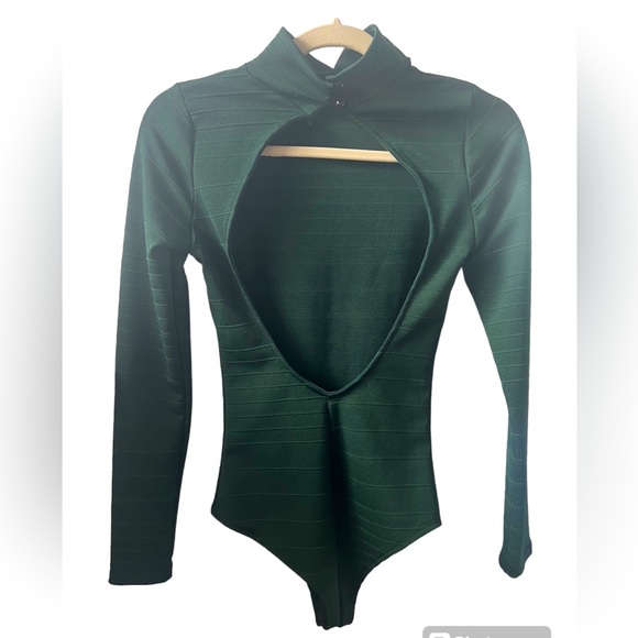 Long sleeve body suit | Dark Green | XS - Picture 1 of 5